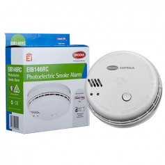 Photoelectric 230-volt Smoke Alarm with 9-volt Alkaline battery back-up