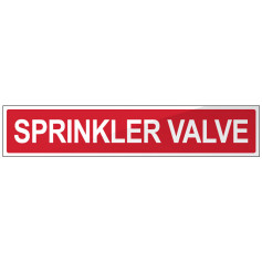 Sprinkler Valve (Words) Strip Sign 