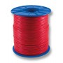 FLAT Red Twin Fire Cable - 1.0mm - 200m Roll