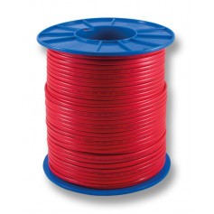 Flat Red Sheath Twin Cable - 0.75mm - 200m Roll