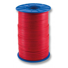 Flat Red Sheath Twin Cable - 1.5mm - 500m Roll