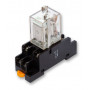 24VDC Coil 10A DPDT Relay with Base - Din Mount