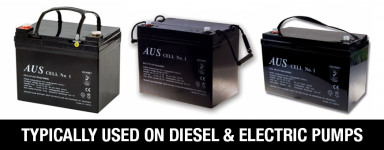 12VDC AGM Deep Cycle Lead Acid Batteries for Sprinkler Diesel & Electric Pumps